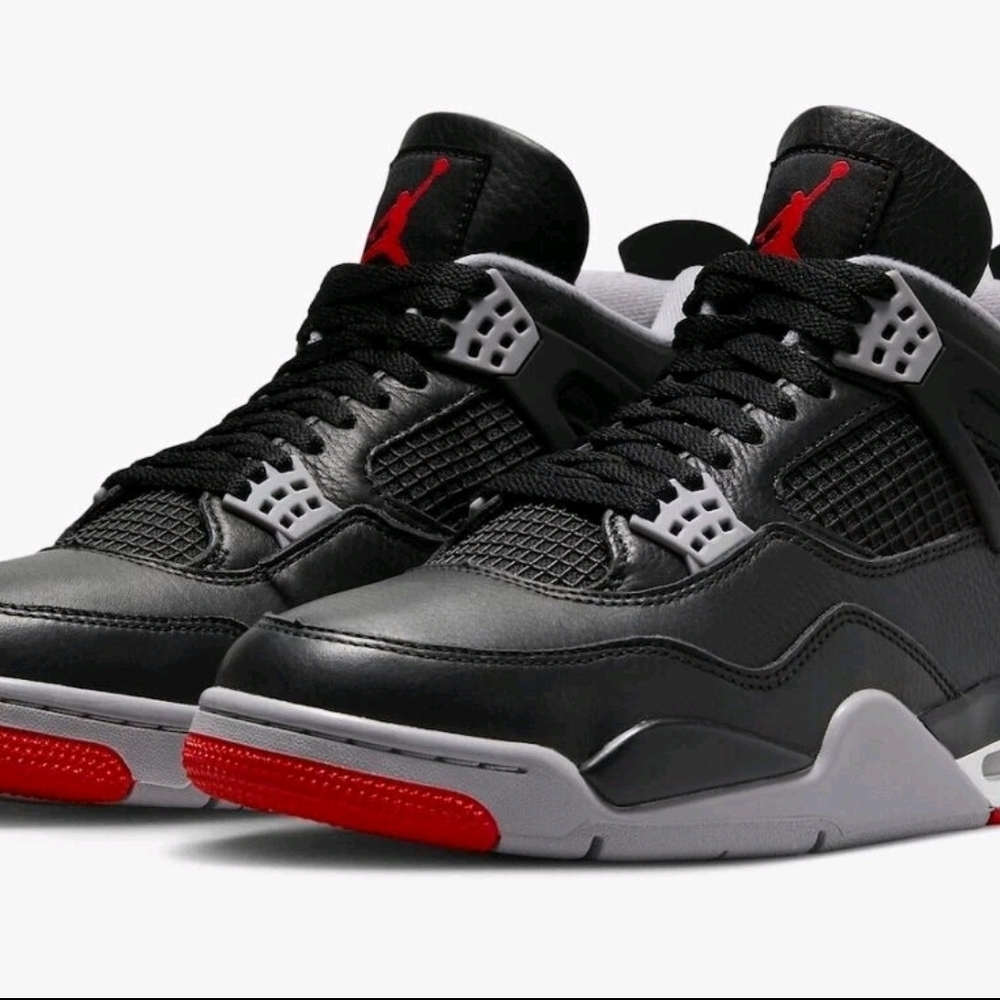 Jordan Black and Red Athletic Sneakers with Iconic Design